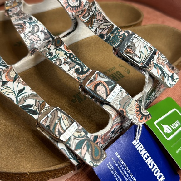 Birkenstock Florida Fresh Vegan Flower sandals, size 8 women (39euro) NWT - Picture 8 of 12